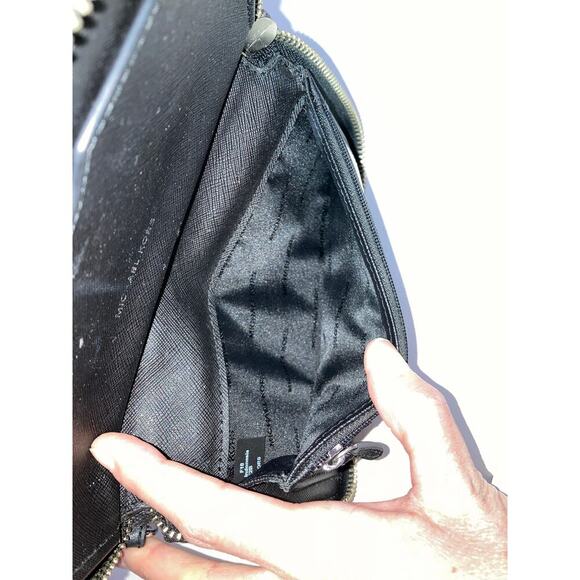 MICHAEL KORS BLACK SAFFIANO LEATHER SIGNATURE PRINT WALLET - Picture 10 of 16